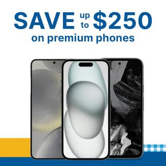 Save up to $250 on premium phones