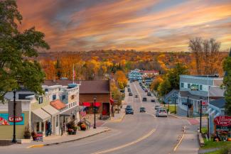 beautiful door county in fall