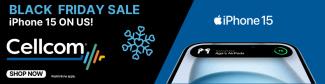 iPhone 15 on us - Black Friday Sale Apple banner