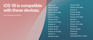 iPhone compatible devices