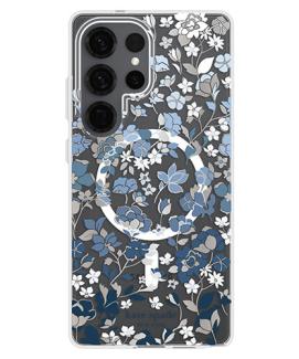 Flowerbed Blue magnet case for the Galaxy S25 Ultra.