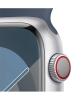 Apple Watch Series 9 45mm Silver Aluminum Storm Blue Band dial