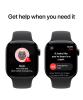 Notifications on the Apple Watch Series 10 42mm Jet Black Aluminum.